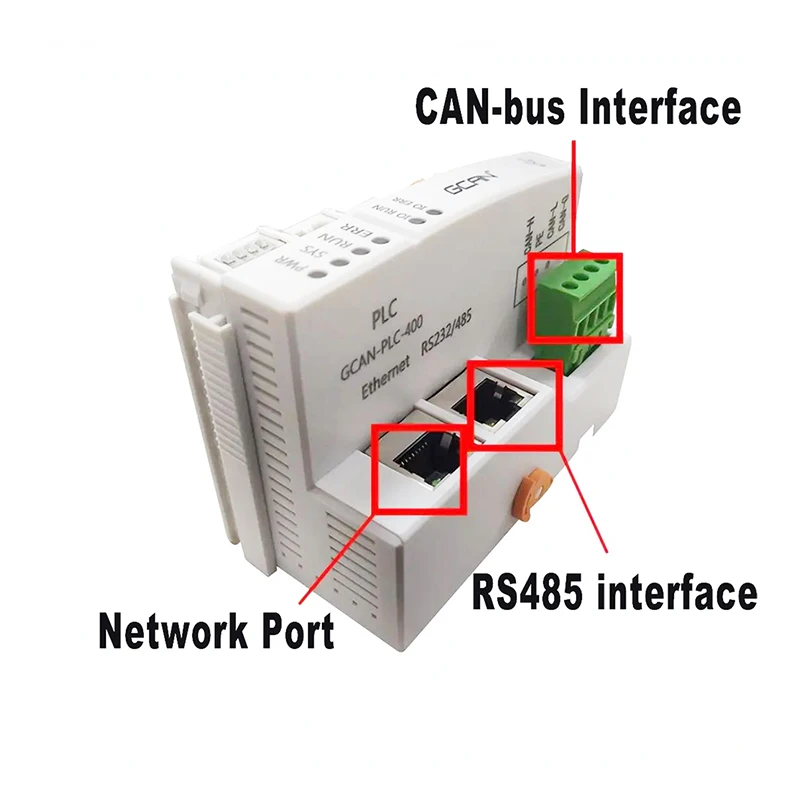 

Expandable PLC Controller RS232/485 Ethernet CAN Interface 400M Main Frequency Industrial Controller PLC