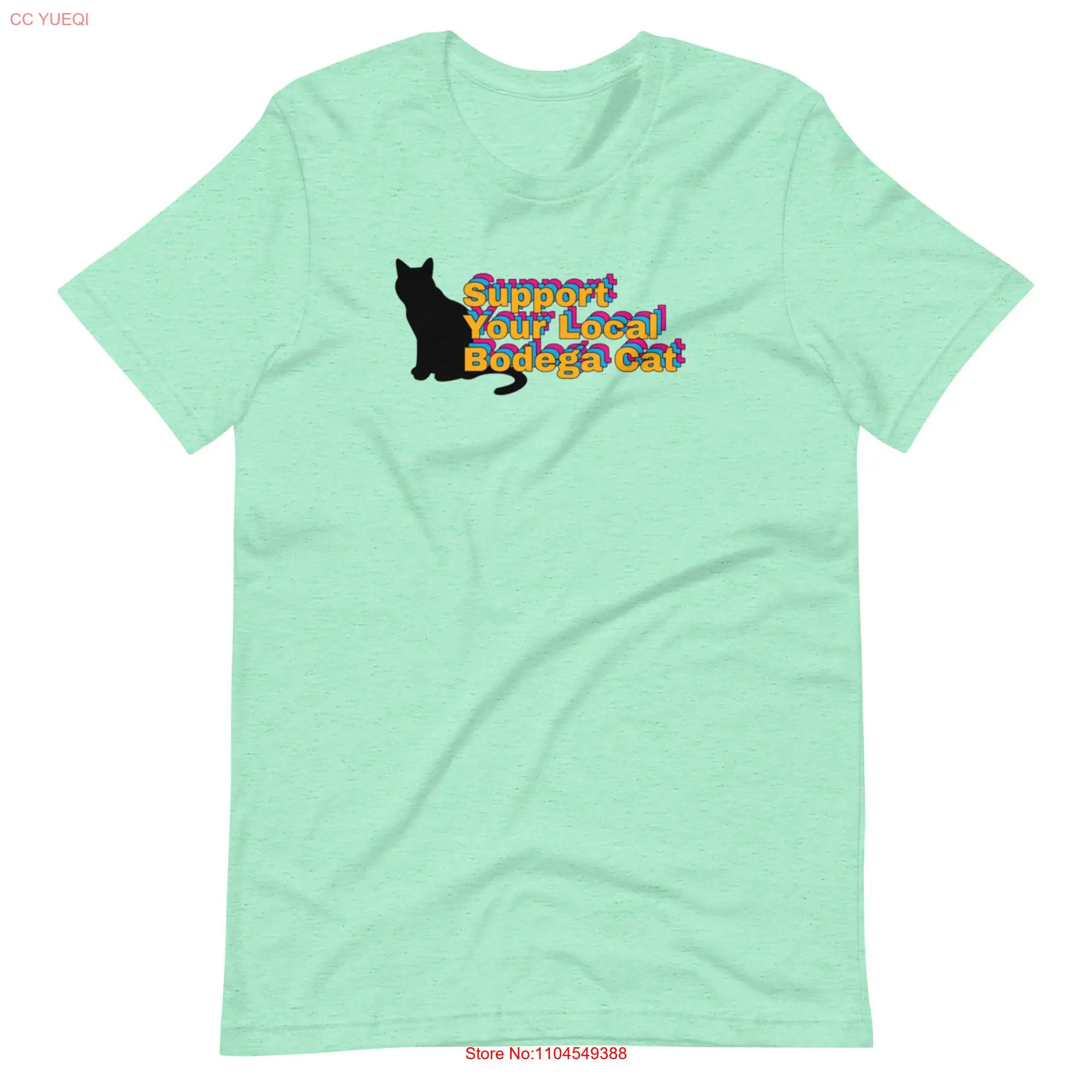 Bodega Cats of New York Camiseta divertida de gato Ropa de algodón NYC Ropa linda para mamá Papá Mangas largas o cortas