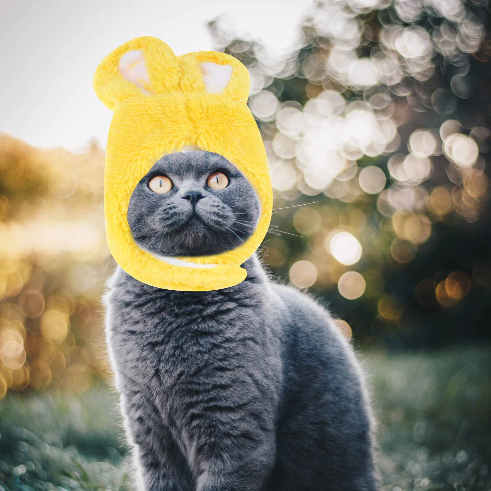 

2Pcs Pet Hats Lovely Rabbit Costume Caps Comfortable Dog Cat Headwear Warm Winter Cosplay Party Accessories Pet Hat