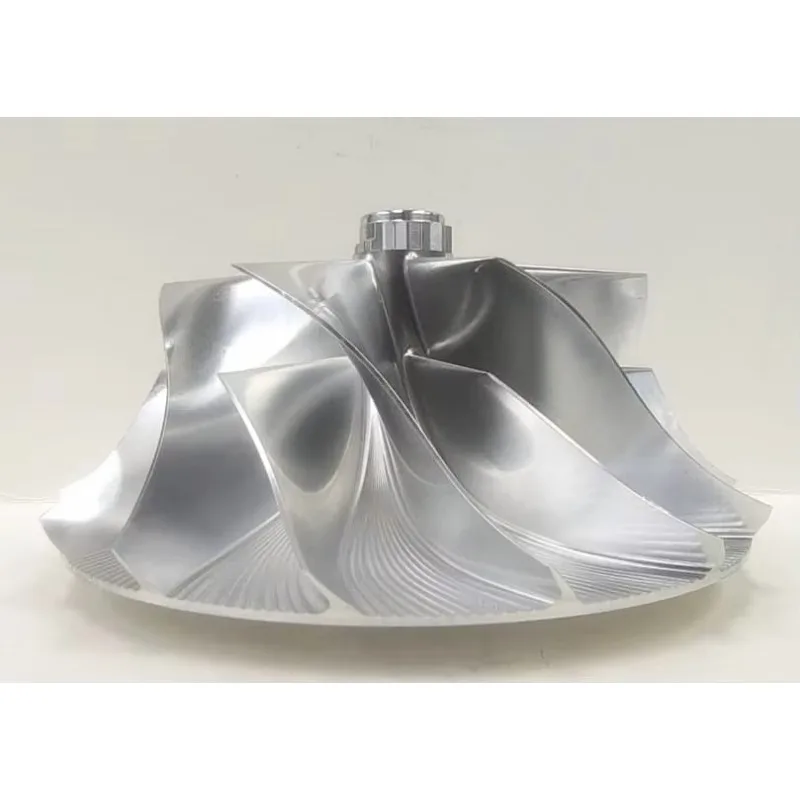 GT55 7 + 7 شفرات 98.00/133.84 مللي متر تصميم الجوز Dodecagon تصميم الأداء توربو طحن/الألومنيوم 2618/عجلة ضاغط البليت