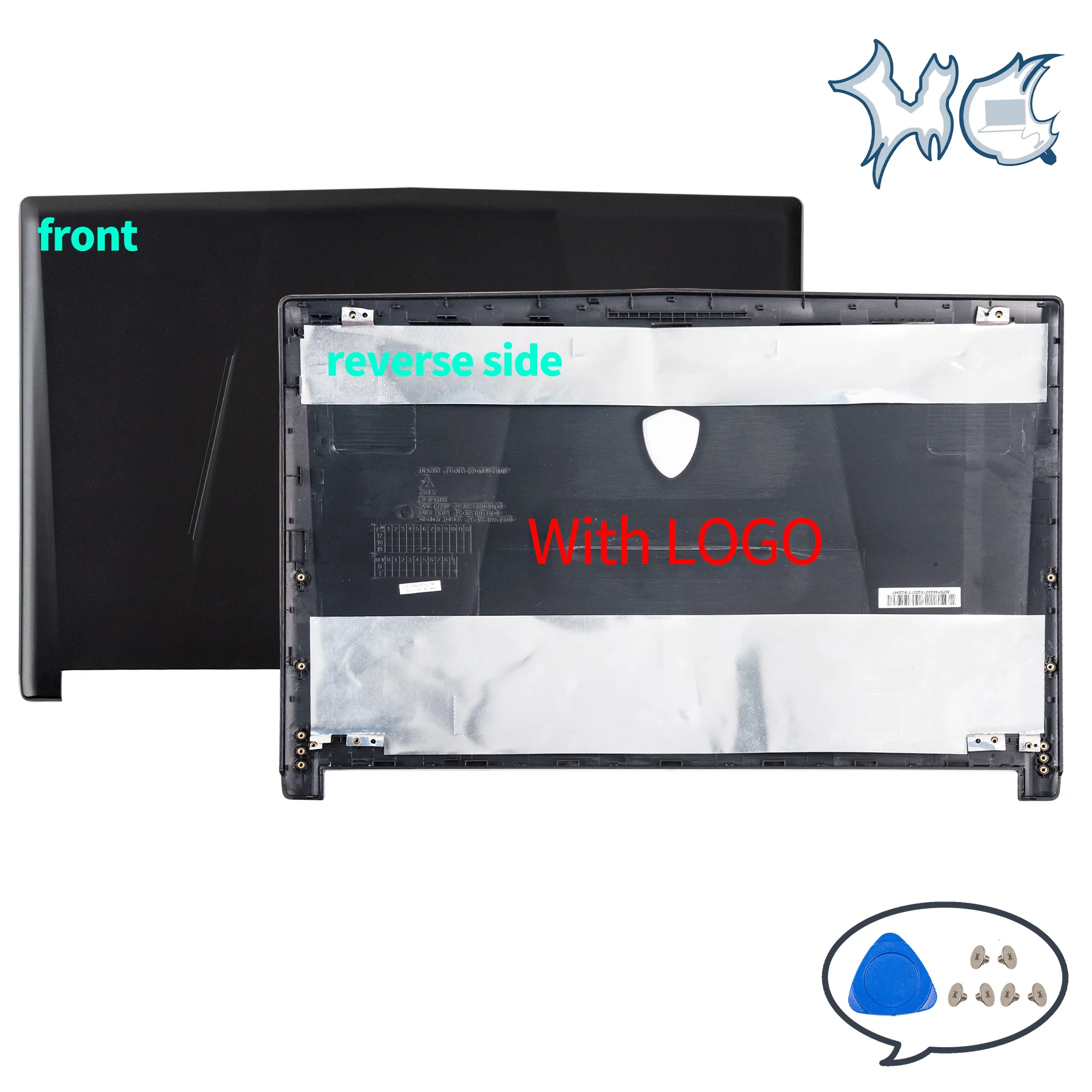 Imagem -02 - Lcd Tampa Traseira para Peças de Notebook Moldura Caixa Superior Fundo Substituir Gl63 8sc 8rb 8rcs Ms16p7 Ms-16p6 Ms-16p5 Novo