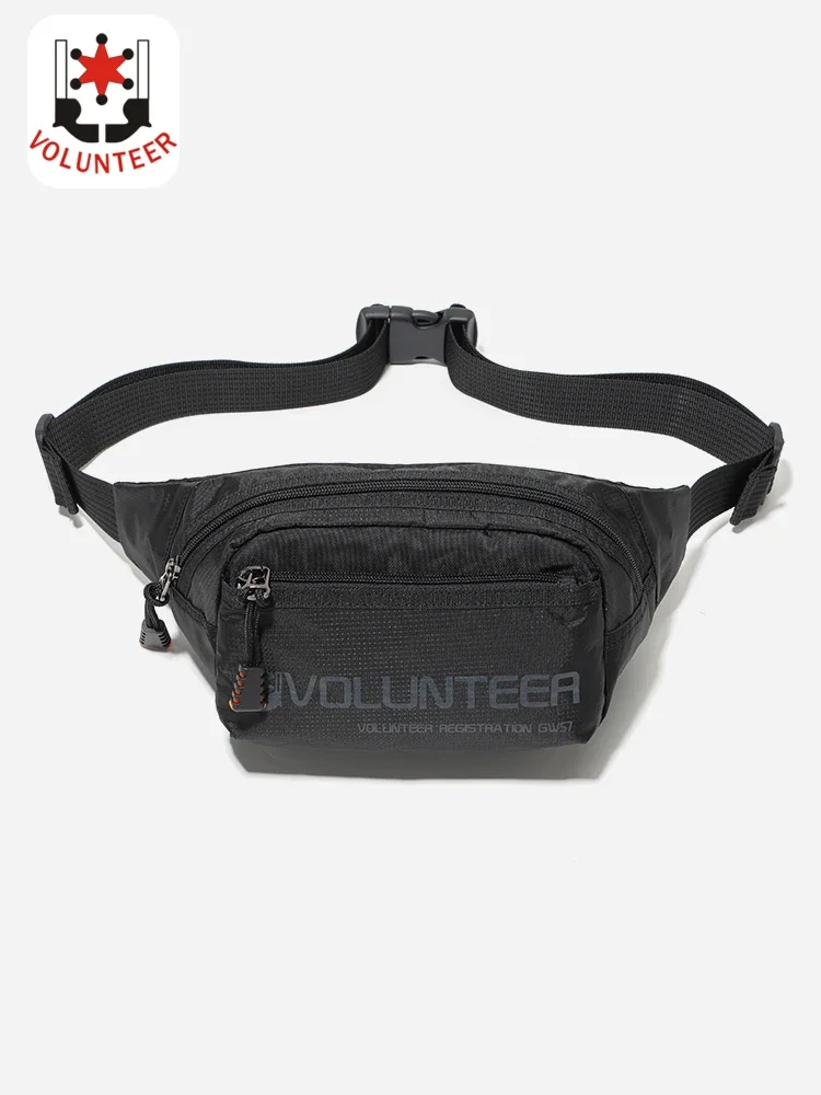 Volunteer Waist Bags for Men 2023 New Fashion Waterproof Versatile Vintage Phone High Quality Commuter Crossbody Bags 1802-17