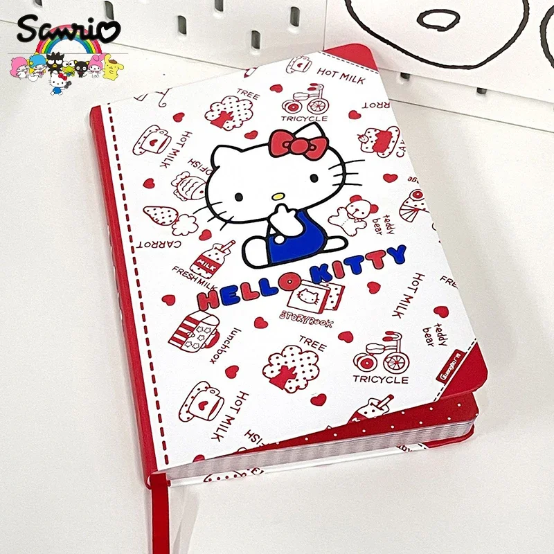 Kawaii Sanrio Hello Kitty A5 Notebook Cartoon Cute Diary Student Learning Stationery Notepad Girly Heart Notepad Gift Toys