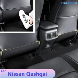 For Nissan Qashqai J12 2023 2024 Car Seat Cover Seat Backs Anti Kick Mat Protector Pad Microfiber Leather Protection Cover