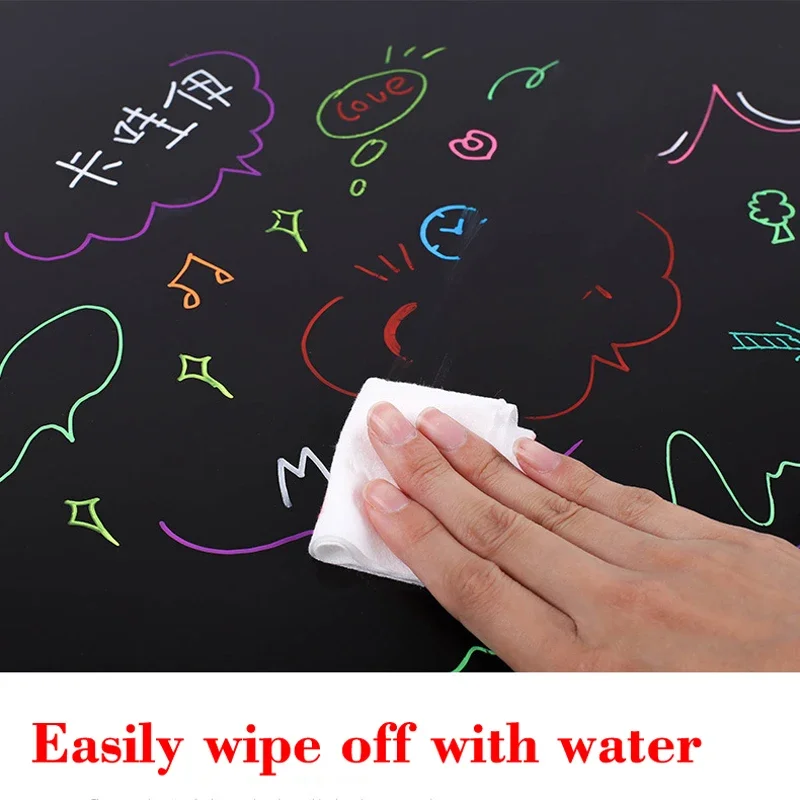 12 Pcs Water-soluble Liquid Chalk Non-dust Chalk Erasable Chalk Drawing Pen for  Black Board Whiteboard Glass Tiles