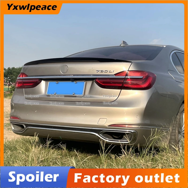 For BMW 7 Series 2019 2020 2021 G11 G12 730 740 750 High Quality ABS Plastic Rear Trunk Lip Spoiler Car Styling