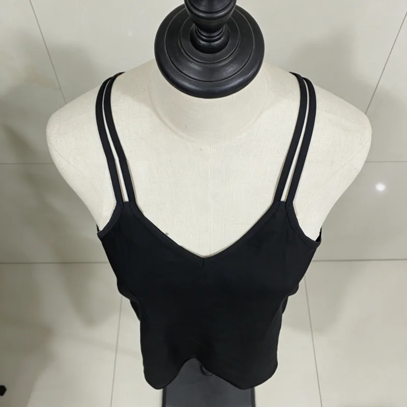 2026 Summer New Strap Vest For Women External Wear Cross Back Design Inner Wear Base Beautiful Back Top