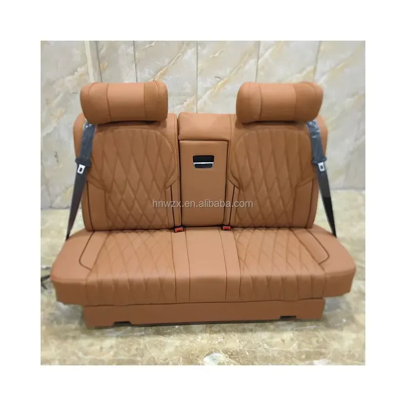 For VIP Aviation Seats for Alphard Nappa Leather Adjustable Angle Customizable Color & Logo Car Conversion Rear Bench