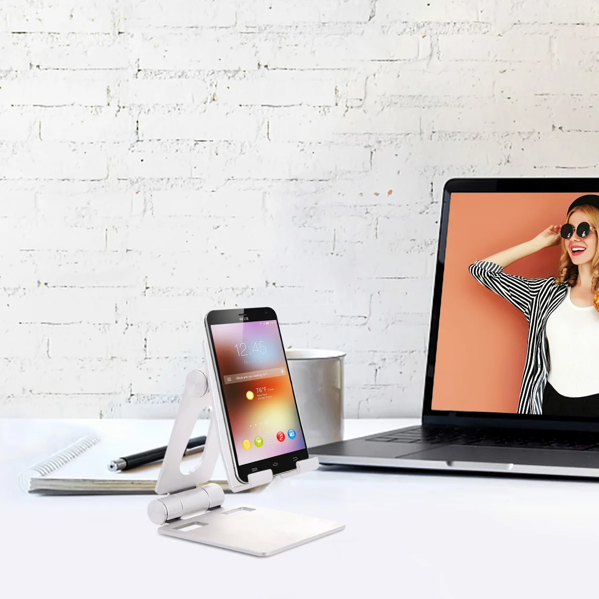 

Tablet Support Durable Stand Mobile Phone Multifunction Desktop Foldable Holder Cell