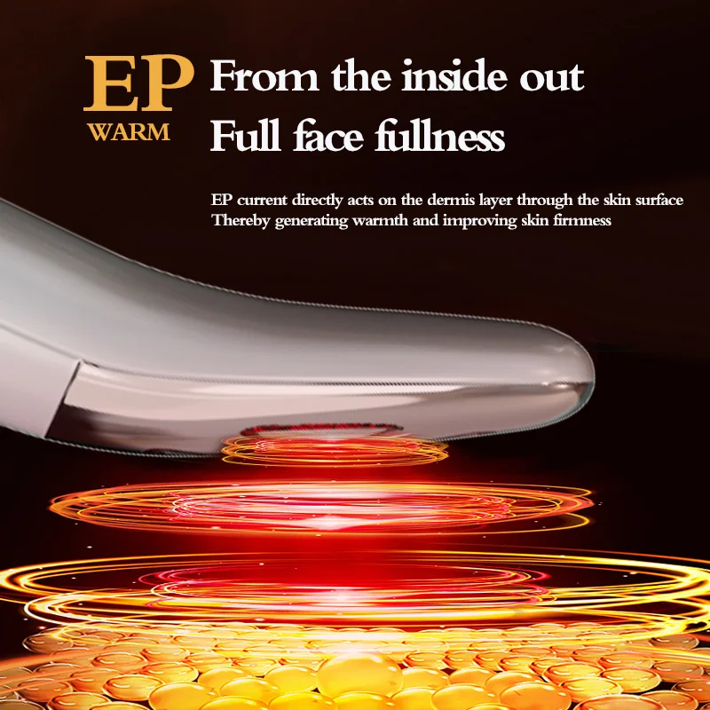 KSKIN Professional Electric Facial Dead Skin Peeling Sonic Cleaning LED Warm Ultrasonic Skin Scrubber