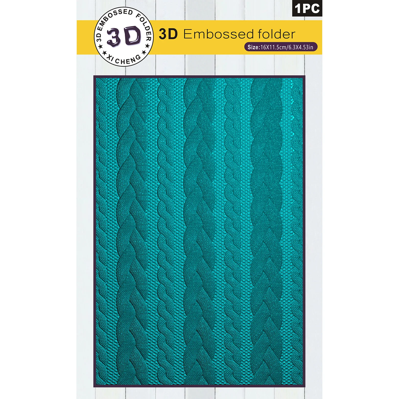 Popular choice, best-selling 3D relief embossed folder, bamboo woven texture theme design, suitable for various paper art projec
