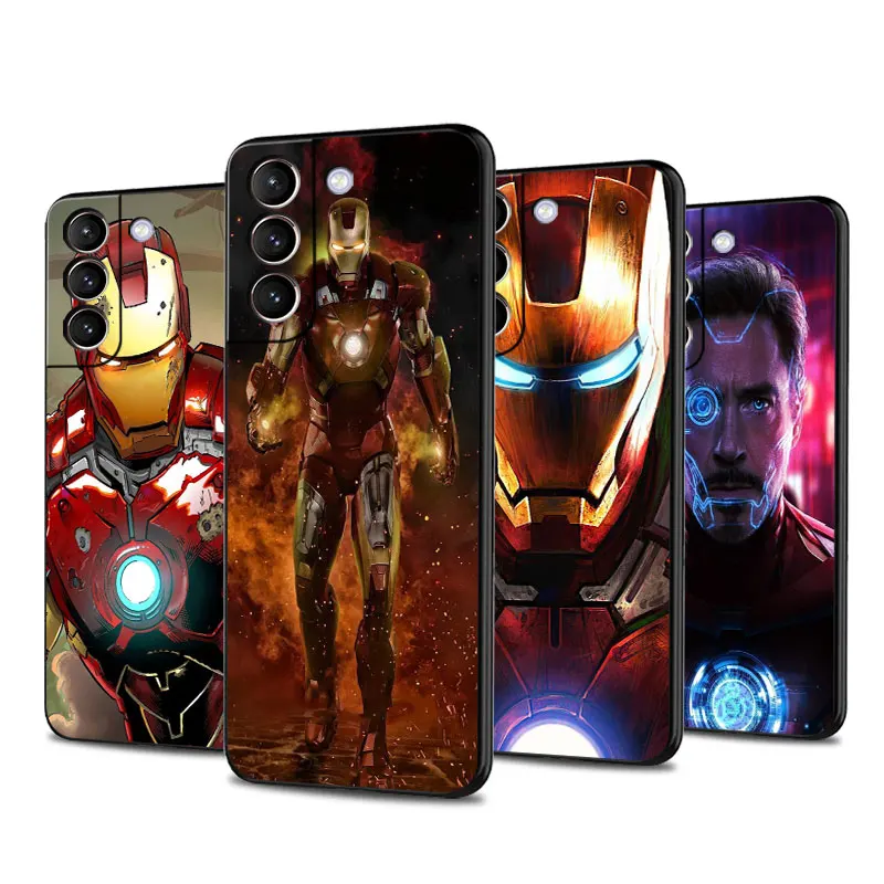 Marvel Iron Man Tony Stark Phone Case for Samsung Galaxy Note 20 Ultra S10e S20 S23 Plus S10 5G S8 S22 S21 S10e Cover Silicone