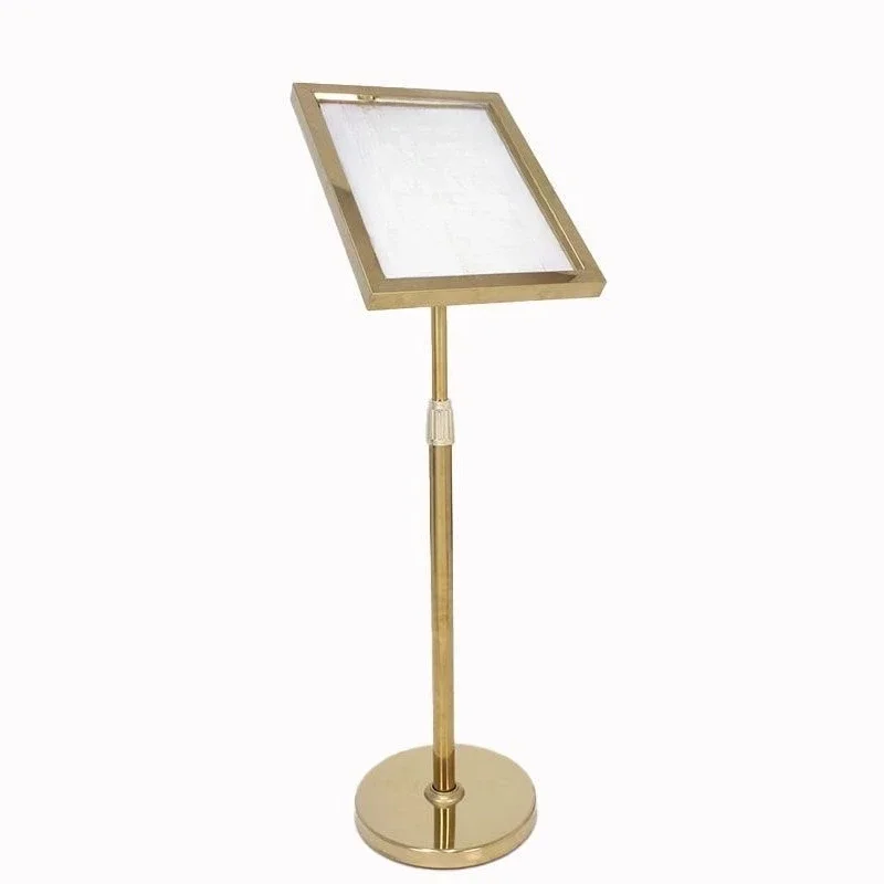 Stainless steel shopping mall vertical sign sign vertical floor water sign guide display stand billboard display stand display