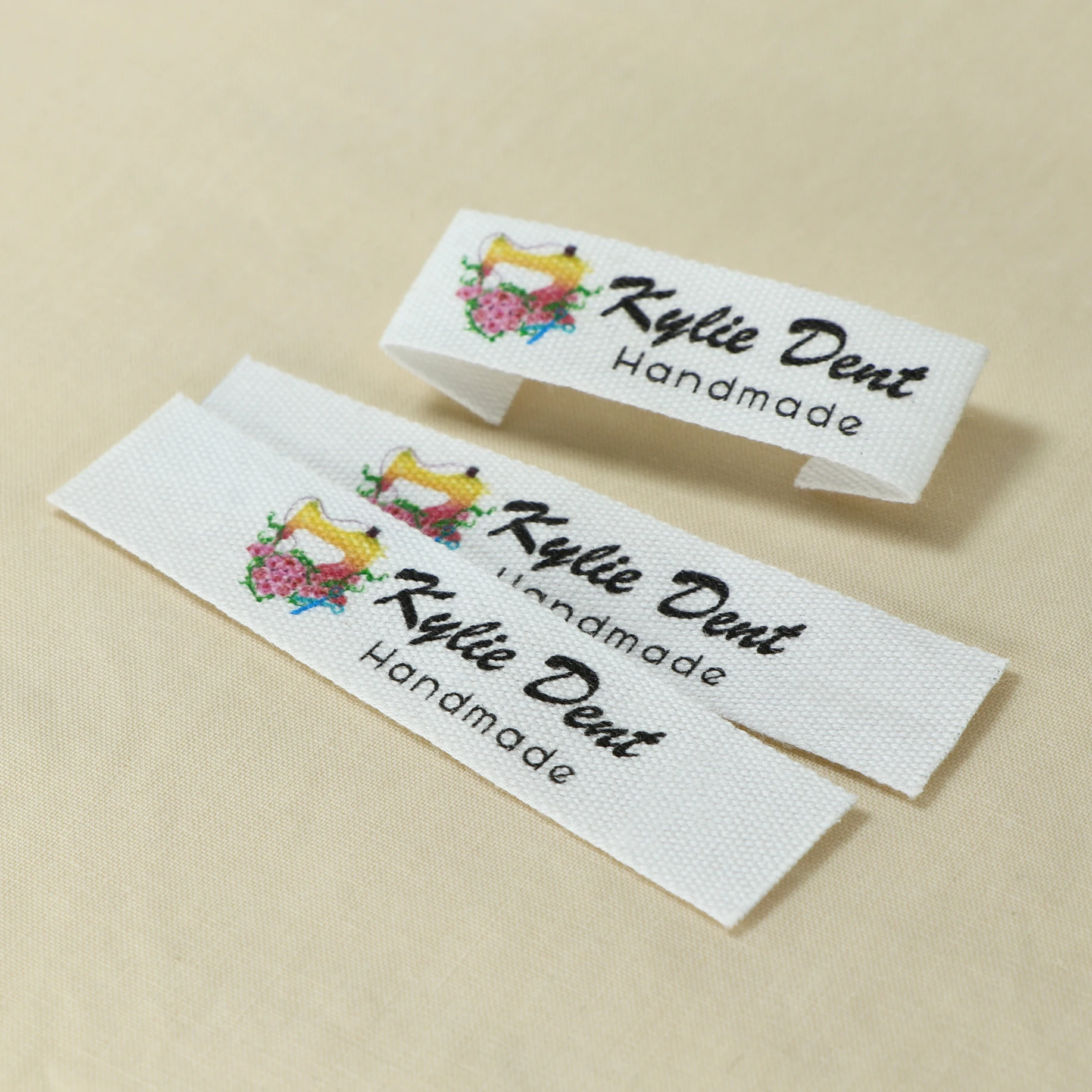 Custom sewing labels, Cotton ribbon labels, Clothing Labels (FR001)