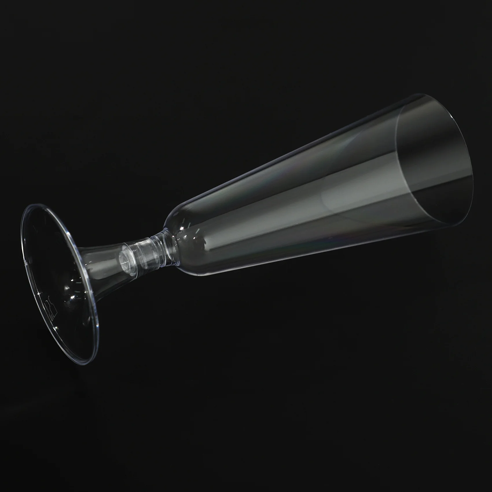 

ABHZ-60Pcs 150Ml Disposable Hard Plastic Champagne Glass Red Wine Glass Goblet Wine Glass Party Festival Event Supplies