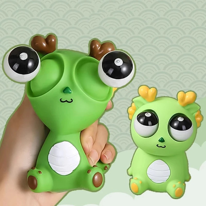 Simpatico occhio popping Panda Squishy Fidget Toys Animali Palline antistress Decompressione sensoriale Spremere per bambini adulti Regalo di festa