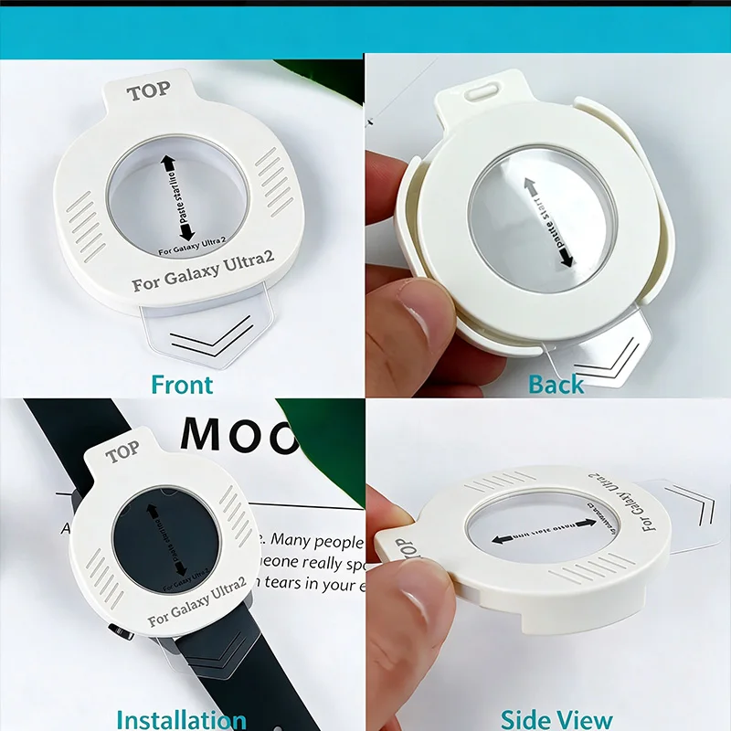 2pcs 9H Tempered Glass  For HUAWEI WATCH GT 3/4/5/6 pro, Screen Protector, Tempered Glass,Auto-Align Installation Tray