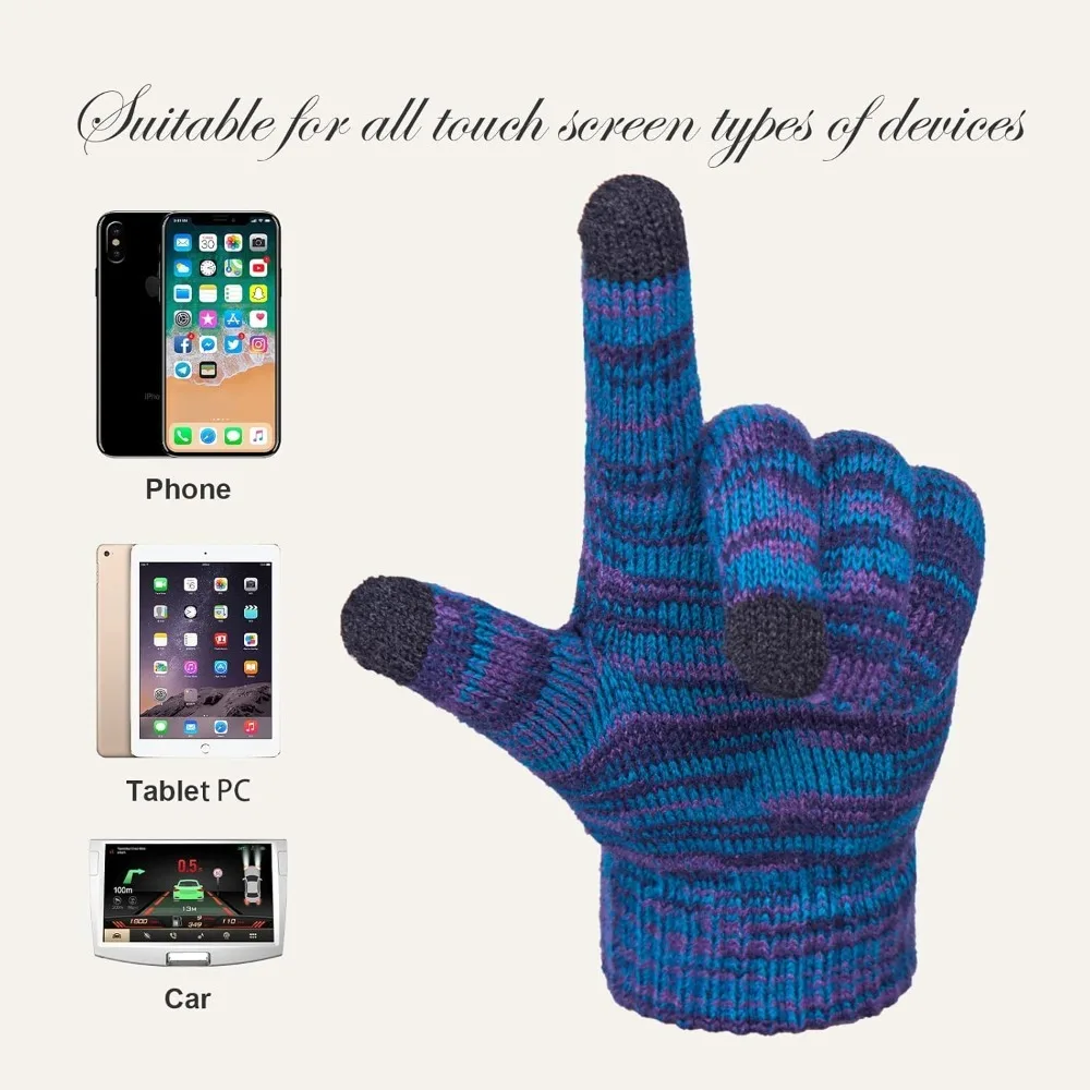 المرأة قبعة قبعات الشتاء 3 في 1 متماسكة قبعة دافئة قفازات ووشاح مجموعة الأوشحة النسائية للطقس البارد