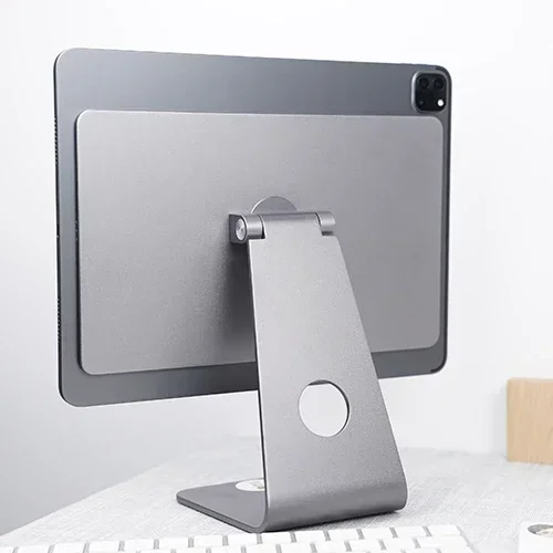

High quality silver Aluminum IPads Magnetic stand tablet 360 Rotation Adjustable stand holders for iPad mini 6
