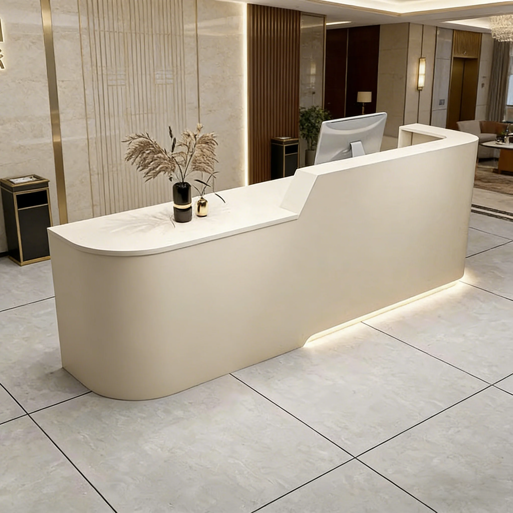 

Настраиваемая офисная мебель: Современные решения для стойки ресепшн, минималистичный дизайн для небольших помещений