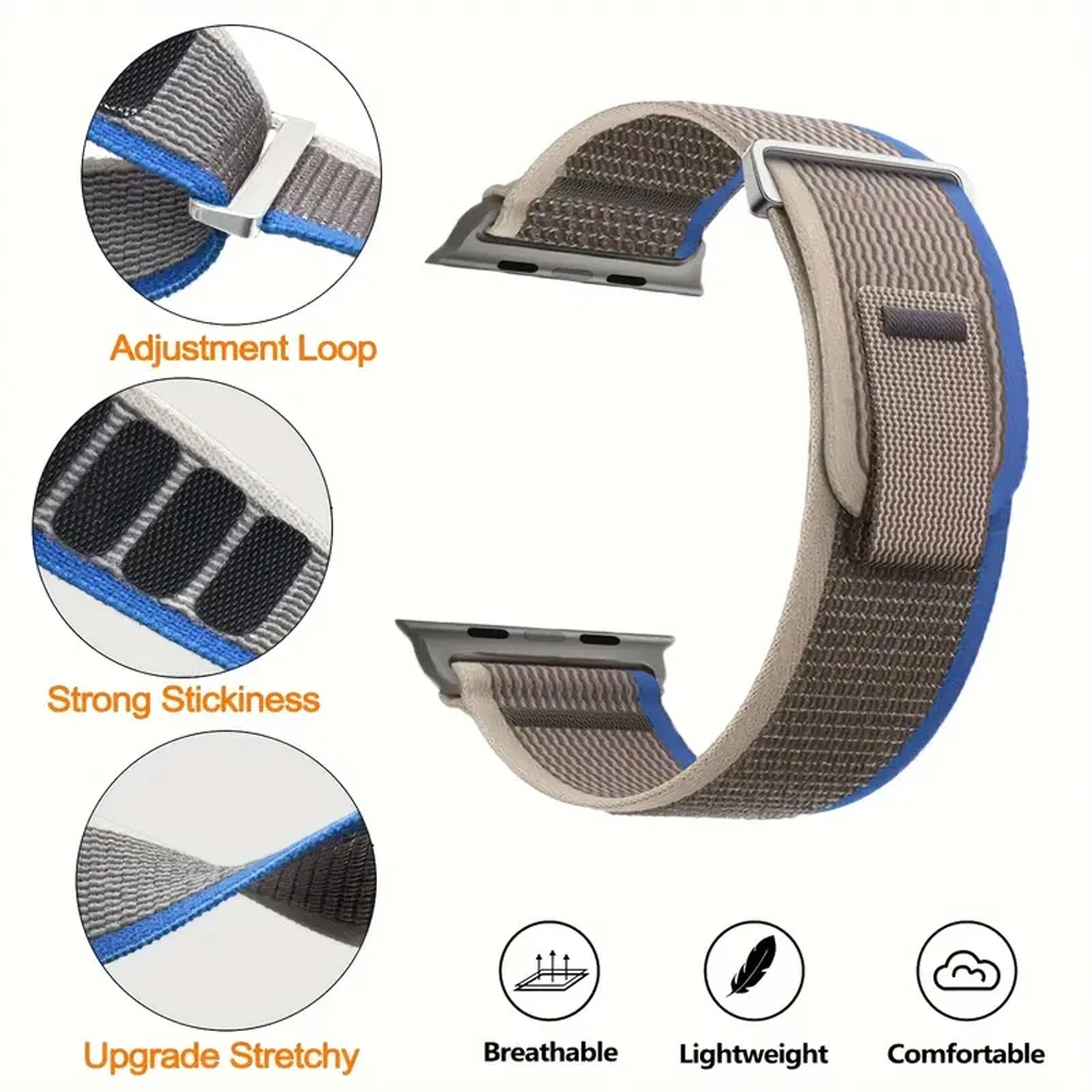 حلقة تريل لساعة أبل الترا 3 باند 49/46/42/44/40 مللي متر 41 45 مللي متر سوار رياضي كوريا iwatch 11 10 9 8 7 6 5 SE الأشرطة 2026