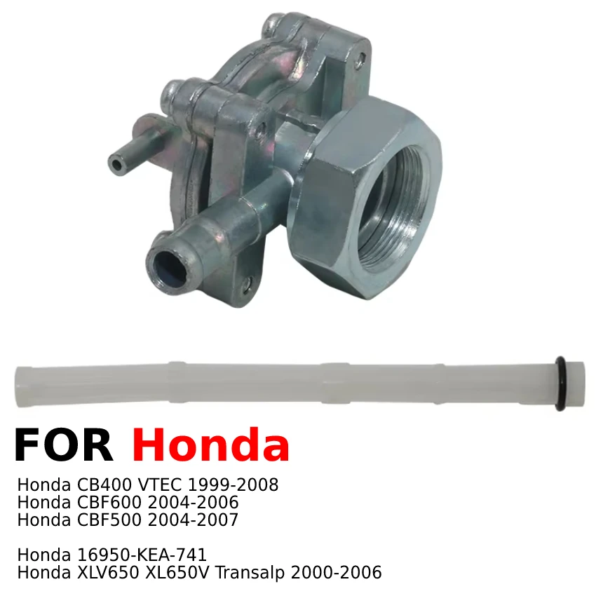 

Gas Tank Tap Fuel Petcock Valve Switch For Honda CB400 VTEC CBF600 CBF50 XLV650 XL650V 16950-KEA-741 Transalp Motorcycle Parts