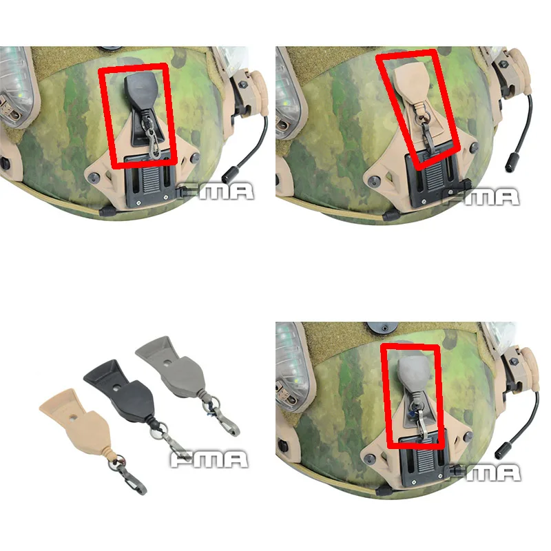 

Тактический амортизирующий тросовый замок NVG для шлема Ops-Core FAST, фиксатор с 3 отверстиями и быстроразъемным сцеплением