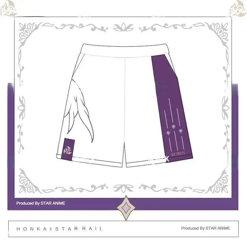 Gioco Honkai: Star Rail Cosplay Robin Donna Ragazza JK Sailor Uniforme estiva Top a maniche corte Pantaloncini T-shirt Costumi