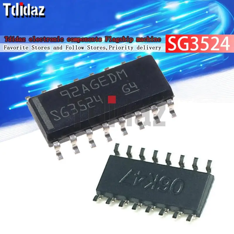 10PCS SG3524 SG3524DR SMD SOP16 dual adjustable PWM control chip MoleWei