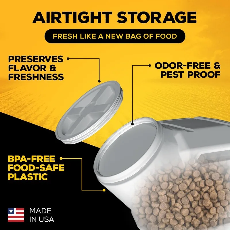Vittles Vault Pet Food Storage Containers - Sealed Dog and Cat Food Storage Container, Fits up to 50lbs, Made in the USA image 5