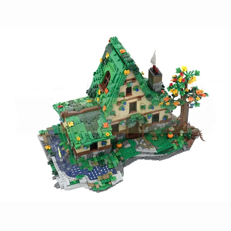 Blocos de construção Moc, modelos arquitetônicos medievais, cabines de herbolistas, módulos técnicos, presentes de feriado, brinquedos infantis, conjuntos DIY