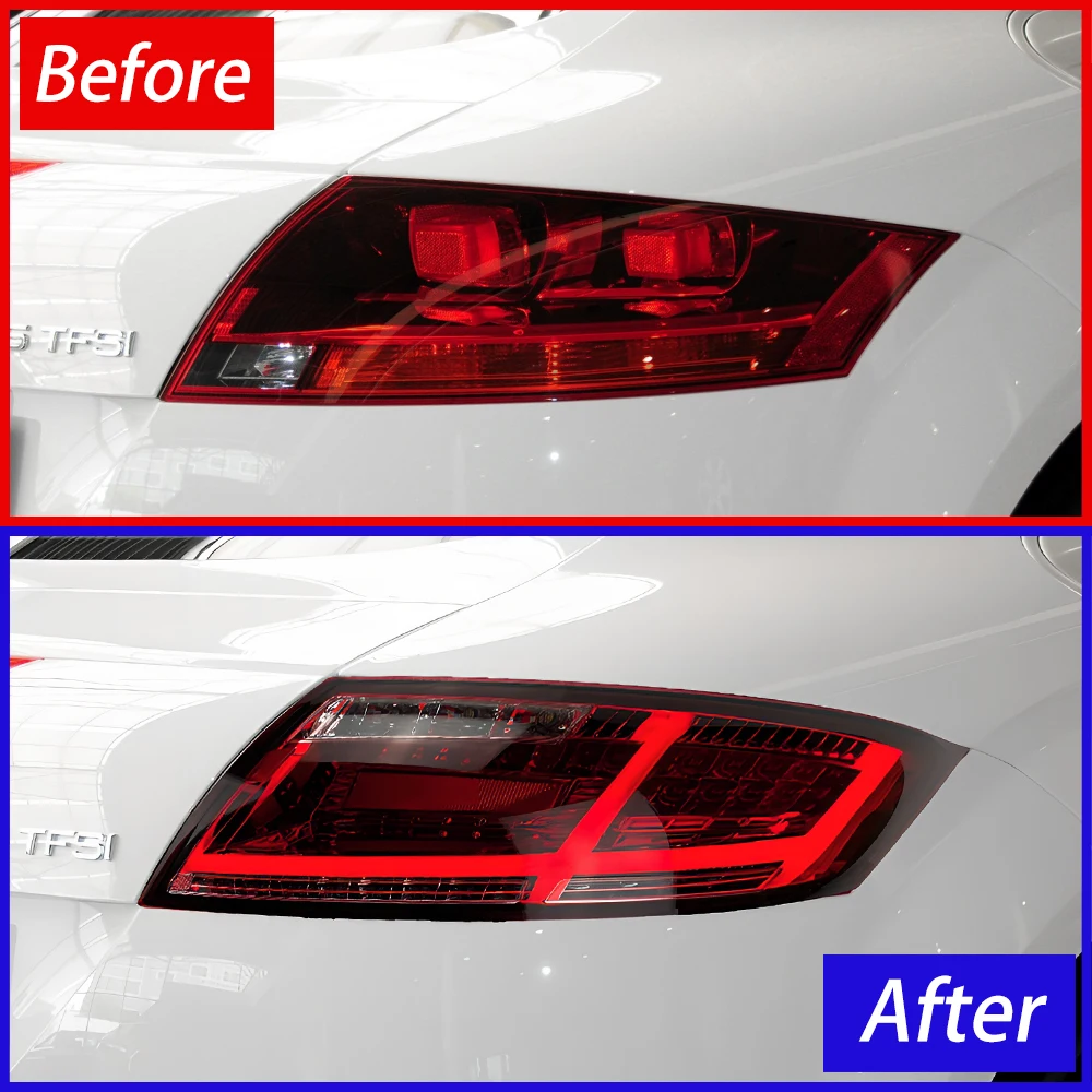 Auto Rear Back Lamps For Audi TT RS 2008-2014 LED Car Taillights Assembly Upgrade Dynamic Tur Lights Plug and Play Accessories