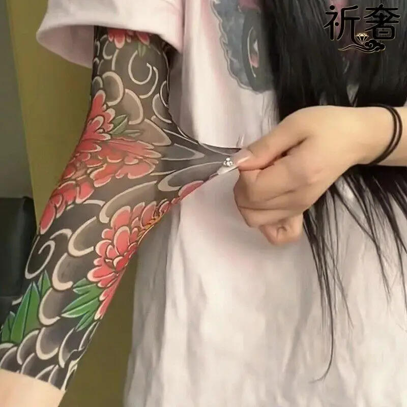 mangas-protetoras-de-seda-gelada-para-tatuagens-unissex-modernas-estilo-hip-hop-para-ciclistas-sem-costura-personalizadas