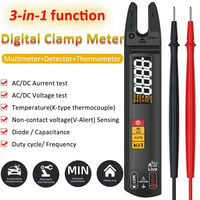 Digital Clamp Meter Rechargeable DC AC 100A Smart Ammeter Pliers T-RMS Current Voltage Multimeter Non Contact Electrical Tester