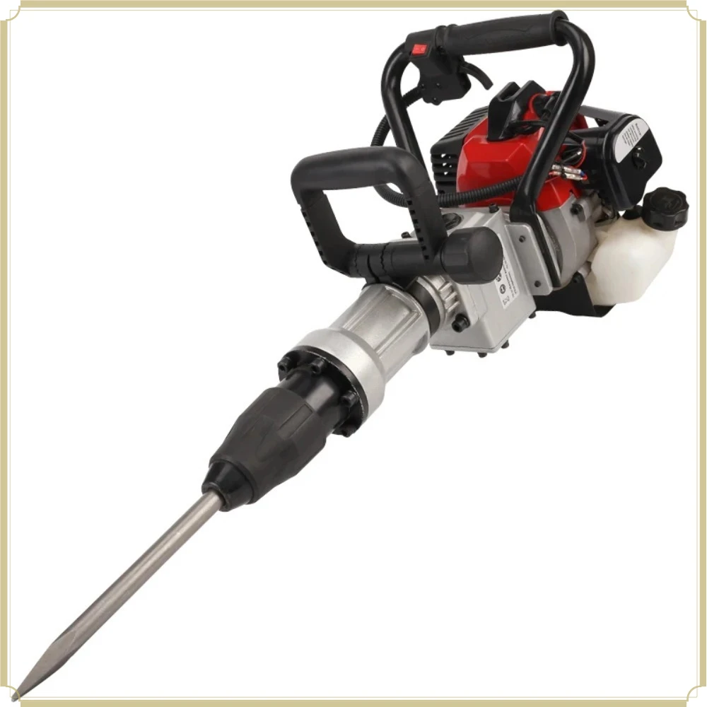 Multifunctional 32.6CC 2-Stroke Engine Pile Driver T-Bar Tree Digging Soil Drilling Farm Gardening Tools