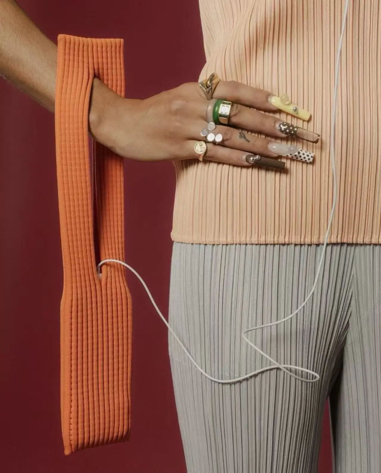 2026 موضة جديدة اللون محبوك حقيبة الهاتف المحمول الرجال النساء جيب حقيبة الهاتف المحمول جيب حقيبة ساعي حقيبة واقية طويلة