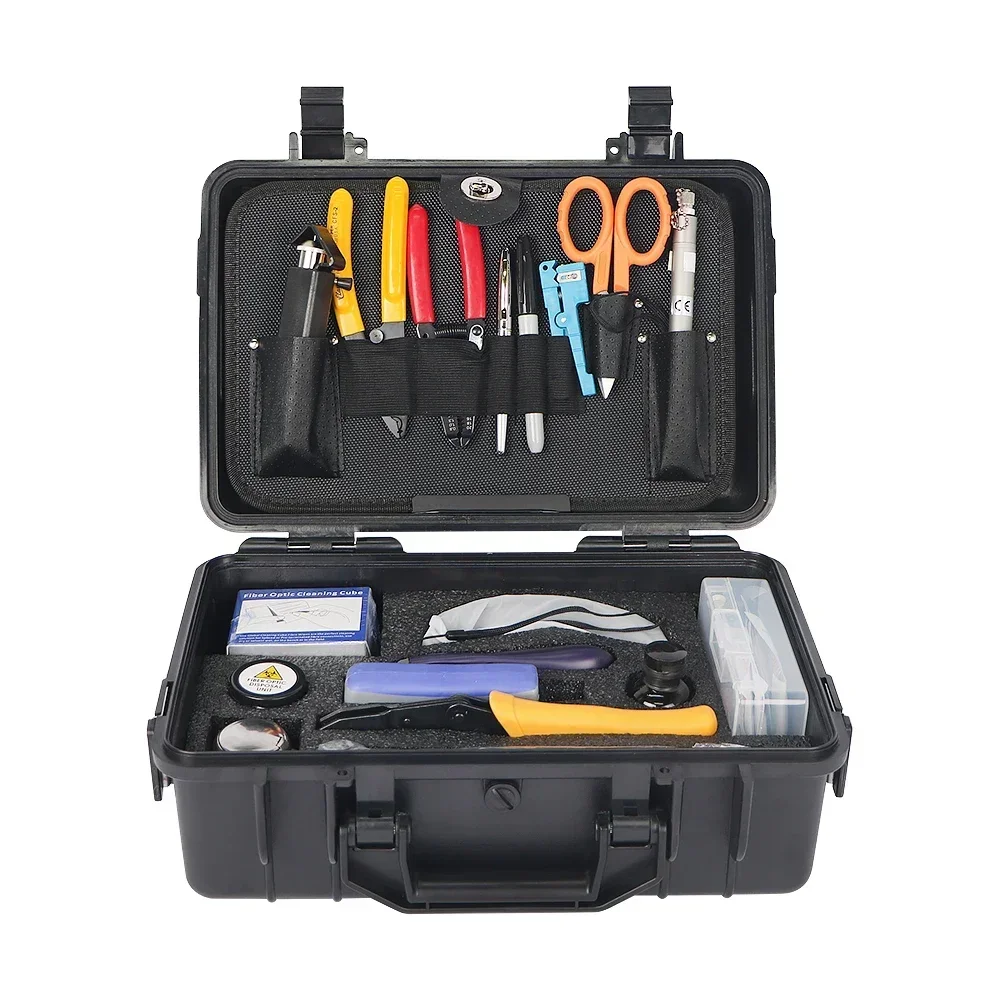 2026/FCST210316 Fiber Optic Termination Kit Including Fiber Optical Power Meter &  Cable Slitter And Pocket Visual Fault Locator