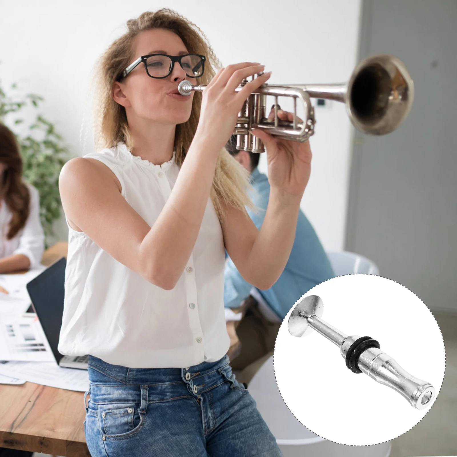 

Mouth Blowing Exerciser Trombone Accessory Clarinet Mouthpiece Musical Instrument Accessories Supply Mouthpieces for Small