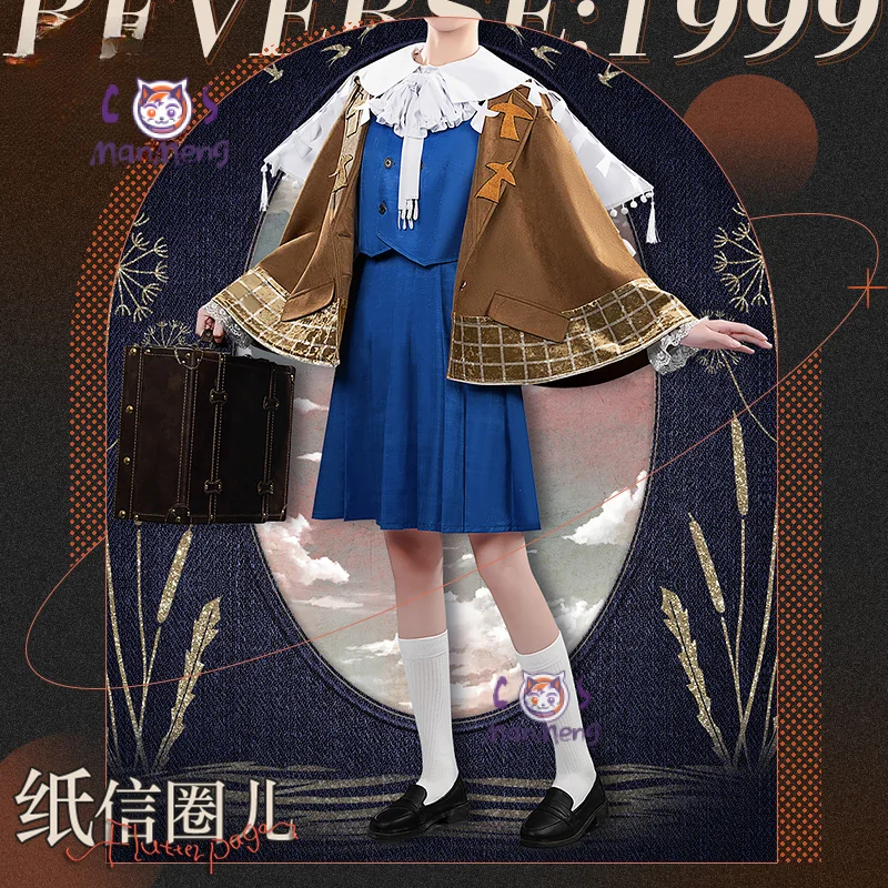 Game Reverse:1999 Soaring on the Wind Cosplay Costume Vest cloak shirt camisole skirt tie sock set Halloween Woman Man uniform