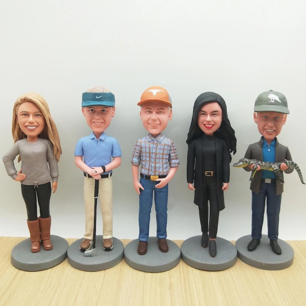 

Personalized Bobblehead Figure Clay Figurine Romantic Gift for Boyfriend Girlfriend Wedding Anniversary Bobblehead Handmade