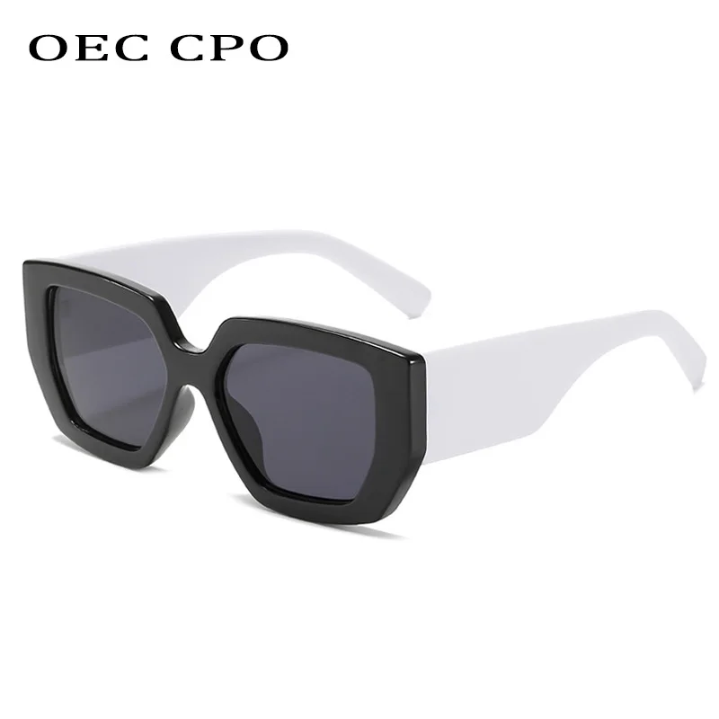 OEC CPO Steampunk Square Sunglasses New Women Men Multicolor Punk Sun Glasses Female Oversized Fashion Shades Eyewear UV400