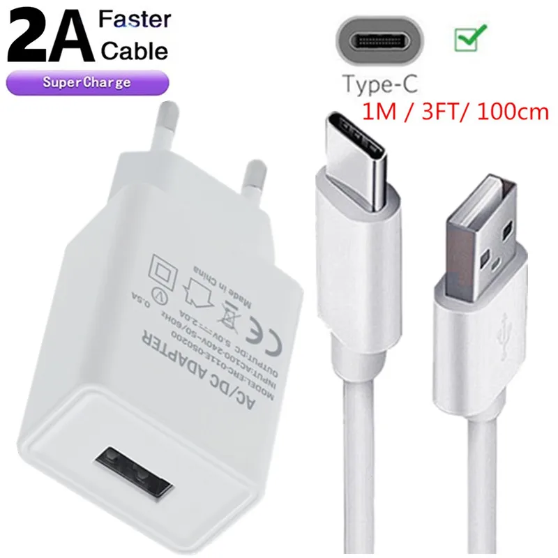 

for Xiaomi redmi Charger 5V 2A EU Type-C Cable Phone Charging Adapter For Redmi 11 10 9 9T Note 11 10 9 3 4 6 7 8 8T Pro Charger