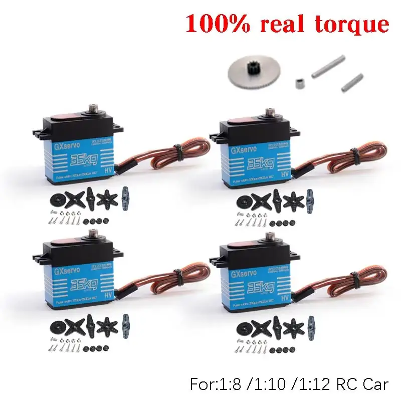 4pcs-waterproof-20kg-25kg-30kg-35kg-40kg-digital-servo-metal-gear-180°-high-speed-25t-arm-for-1-8-1-10-rc-baja-crawler-cars-boat