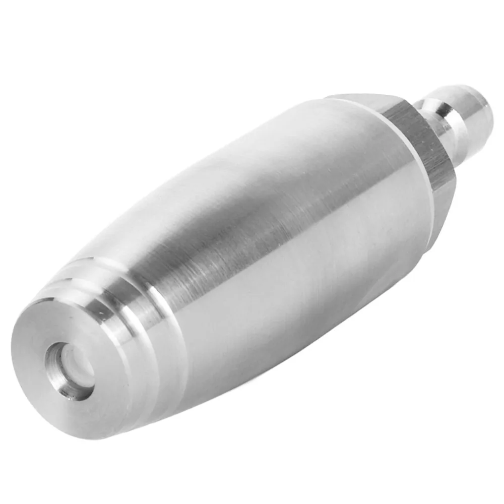 350bar High Pressure Rotary Nozzle 1/4inch Stainless Steel Pressure Washer Rotating Nozzle Heavy Duty Silver