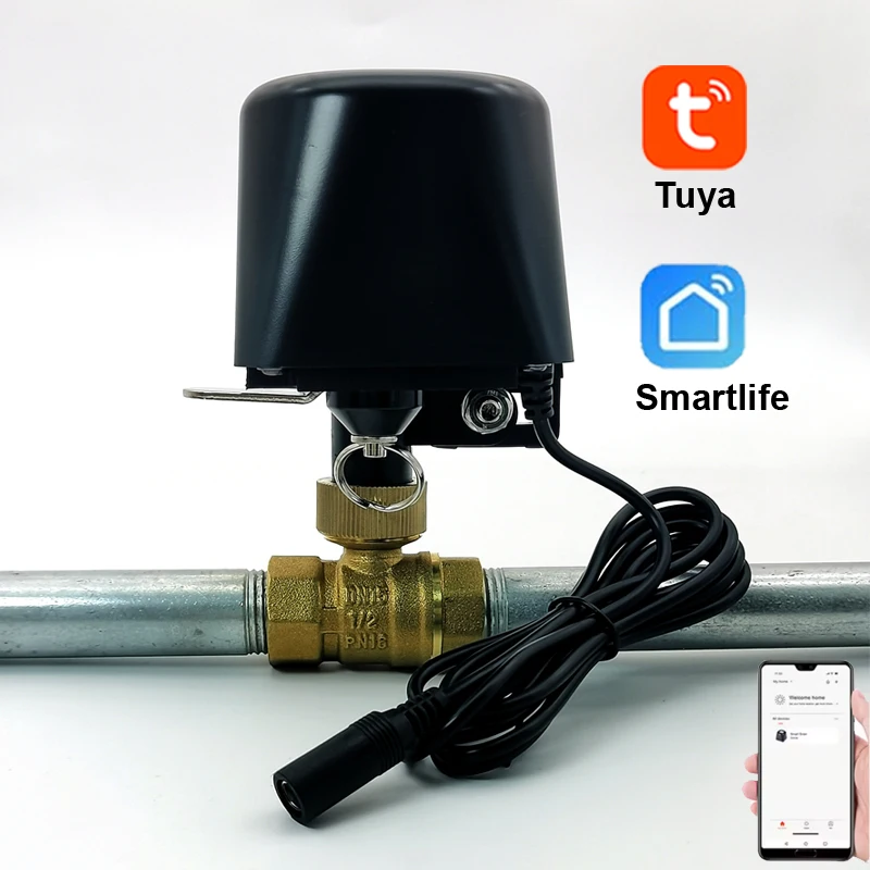 

1/2 "3/4" 1 "Tuya Wi-Fi умный водяной клапан садовый таймер отключения воды контроллер орошения с Alexa Google Assistant SmartLife