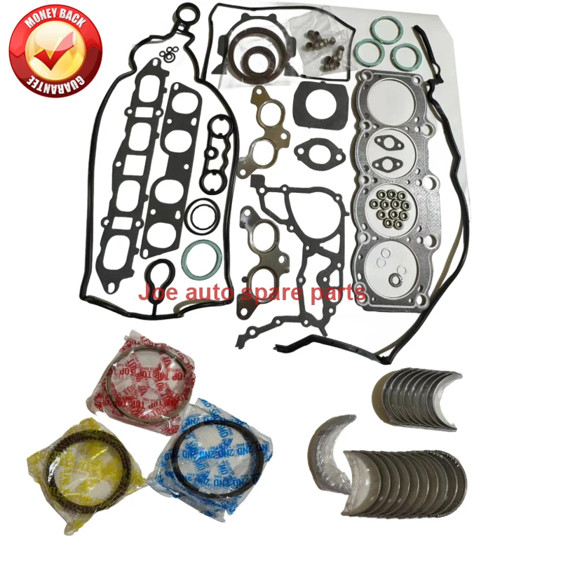 Juego completo de juntas para motor 3SGE, kit de cojinete de biela del cigüeñal, anillo de pistón para Toyota CELICA ST182 MR2 REV 2 GT 2.0L 16V