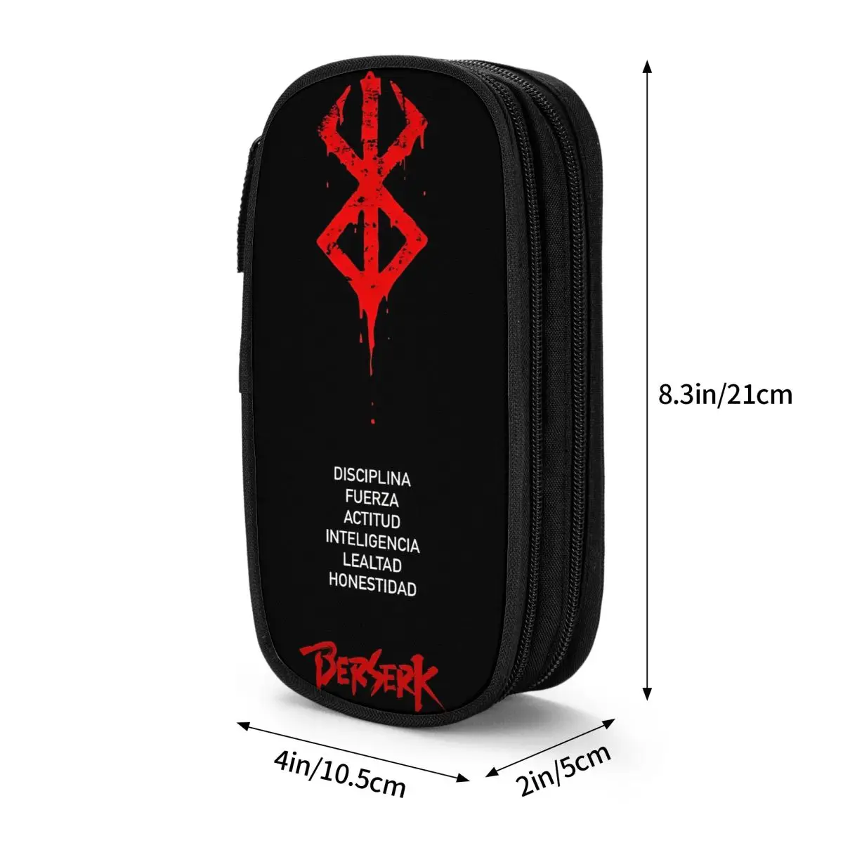 جميل مقلمة أنيمي Berserk الشجاعة حقيبة أقلام رصاص اليابانية الهزلية مدرسة مقلمة بنات بنين سستة مخصصة DIY بها بنفسك اللوازم المدرسية #2