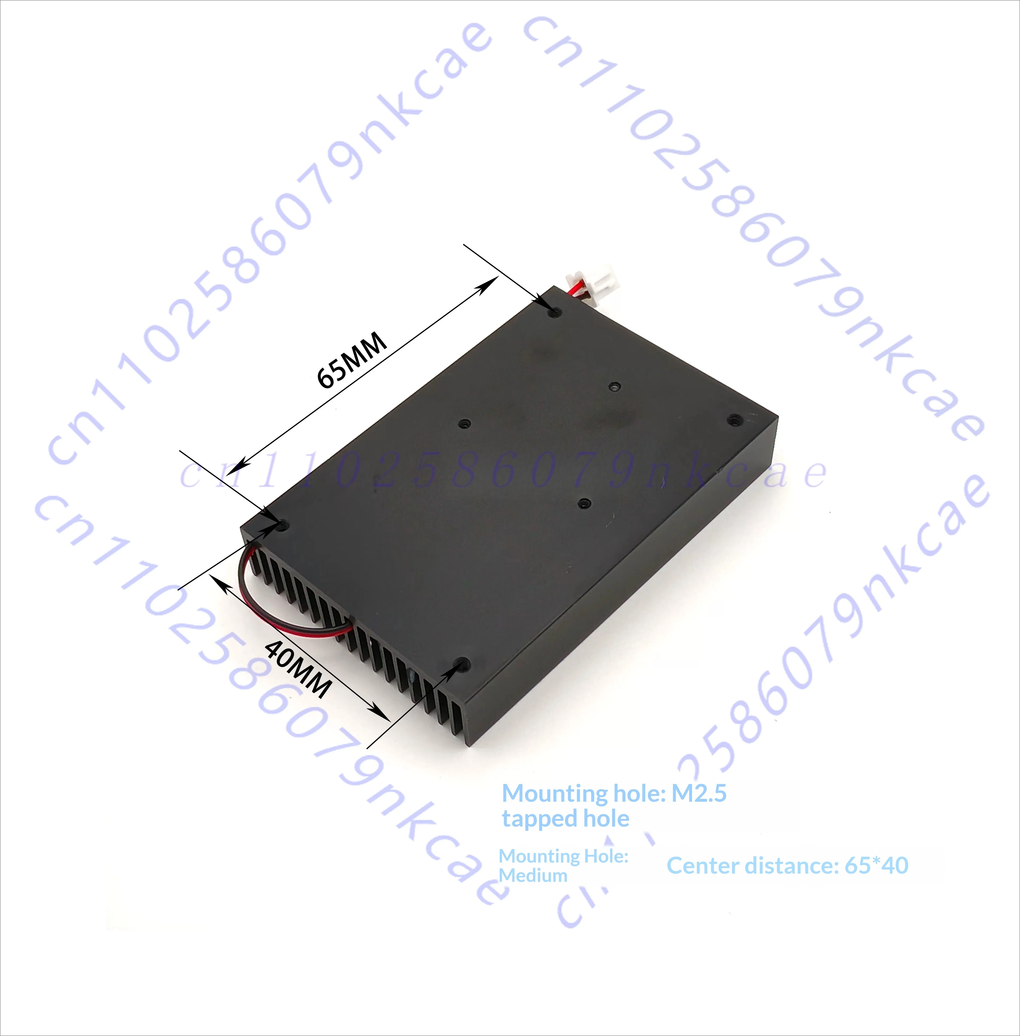 Graphics card/industrial control main board radiator shape 75 * 50 * 12.5