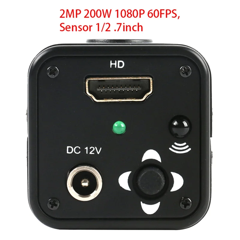 BMBY-산업용 1080P C 마운트 렌즈 비디오 현미경 카메라 전자 제품 전화 PC PCB IC 수리용 EU 플러그