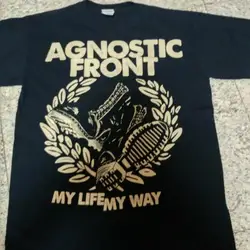 Agnostic Front t shirt my life way hardcore punk rock band TE2760 long or short sleeves